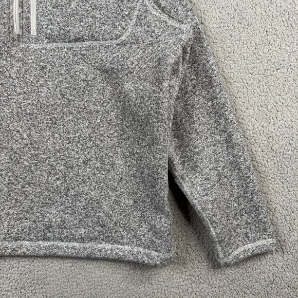 The North Face Sweater Mens XXL 1/4 Zip Pullover Gray Fleece Lined High Neck - Picture 3 of 15